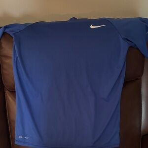 Nike Blue Performance Long Sleeve Top